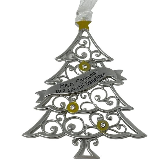 Ganz - Christmas Tree Ornament Engraved with "Merry Christmas to a Special Daugh - Picture 1 of 5